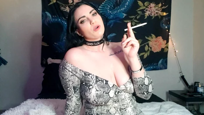 Smoking Fetish For My Ashtray Losers - LADY ANACONDA / ANACONDA NOIRE / ELITE QOS GODDESS - MP4