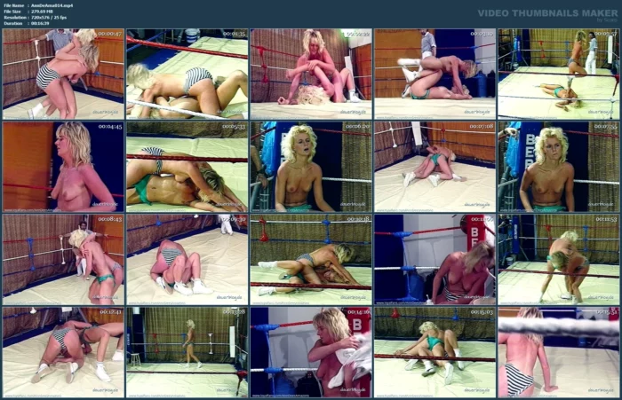 A Good Fight Between Two Blondes, Crys And Petra - ANNDEES AMAZONS - MP4