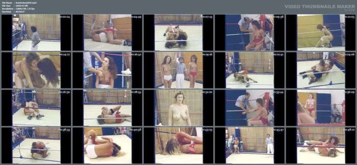 Female Topless Wrestling Tournament In 1987 - ANNDEES AMAZONS - MP4