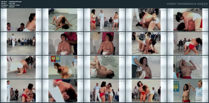 Freestyle Topless Sylvia Vs Annette - ANNDEES AMAZONS - MP4