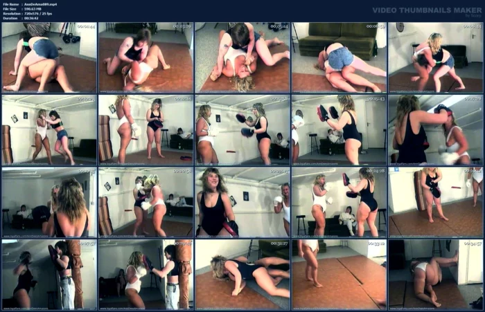 Gundula, Tatjana + Nicole Wrestling + Boxing - ANNDEES AMAZONS - MP4