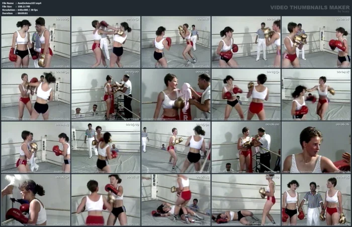 It's A Good Boxing Fight With Quick Actions Between Patricia And Micha - ANNDEES AMAZONS - MP4