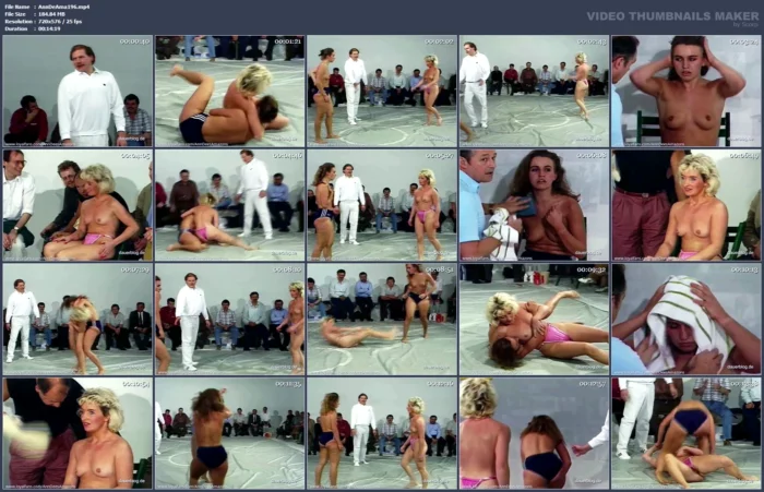 Topless Wrestling Between Marianne From Vienna And Isolde From Munich - ANNDEES AMAZONS - MP4
