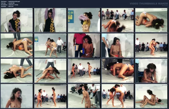 Topless Wrestling Ira Versus Sibylle - ANNDEES AMAZONS - MP4