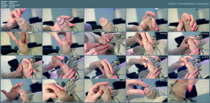 Foreskin Deeply Play With Limp Dick - AQUA POLA / CYNTIA CYMES - MP4