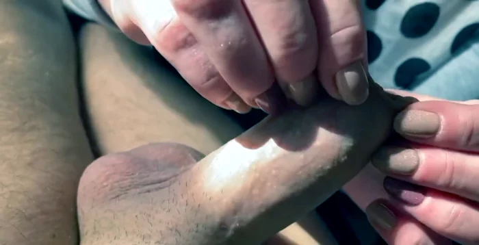 Foreskin Play By Hand And Tongu With My Photographer After All Night Shooting - AQUA POLA / CYNTIA CYMES - MP4