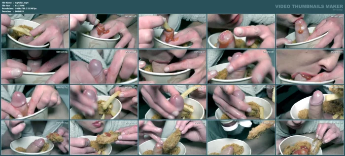 I Love Foreskin Play And Limp Dick... But I Love Too Eat Cum... Enjoy To My Dinner - AQUA POLA / CYNTIA CYMES - MP4