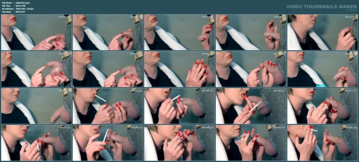 Smoking Two Cigarettes And Foreskin Playing Blow With Cum In Mouth Part 1 - AQUA POLA / CYNTIA CYMES - MP4