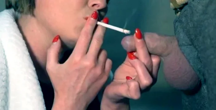 Smoking Two Cigarettes And Foreskin Playing Blow With Cum In Mouth Part 1 - AQUA POLA / CYNTIA CYMES - MP4