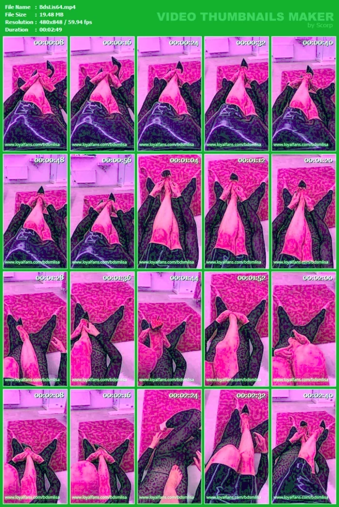 Seductive Mistress Teases With Legs - BDSM LISA / DOMINATRIX LISA / FETISHLATEX LISA - MP4