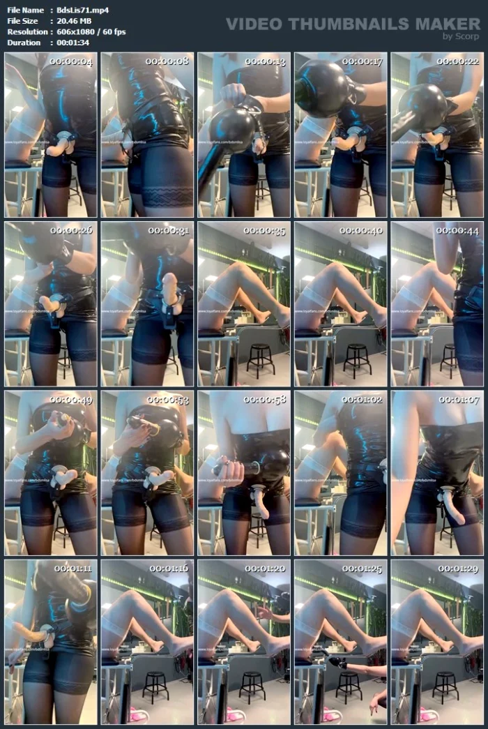 Special Cock Dinner - BDSM LISA / DOMINATRIX LISA / FETISHLATEX LISA - MP4