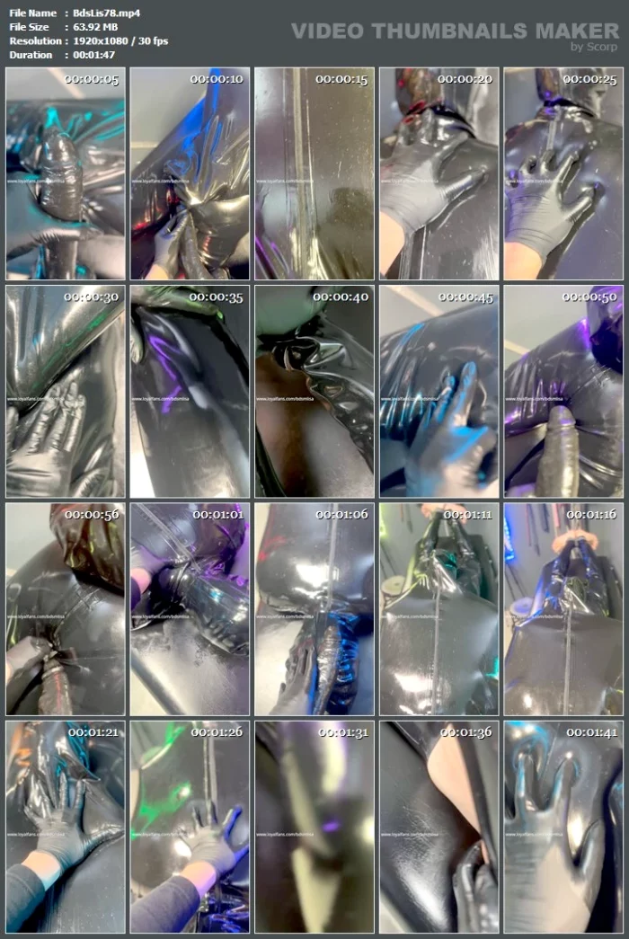 Tease And Denial Latex - BDSM LISA / DOMINATRIX LISA / FETISHLATEX LISA - MP4