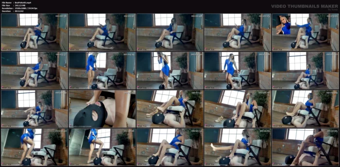 Blue Dress Foot Worship - BRAT PRINCESS AVA / AVA MARIE / GIANNA ROSE - MP4