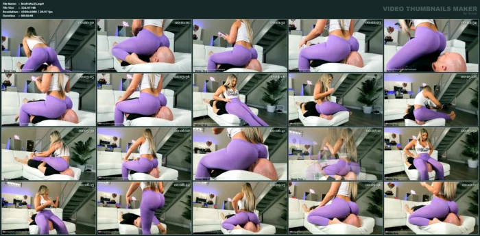 Live In Slave Used As Chair For Editing Content - BRAT PRINCESS AVA / AVA MARIE / GIANNA ROSE - MP4