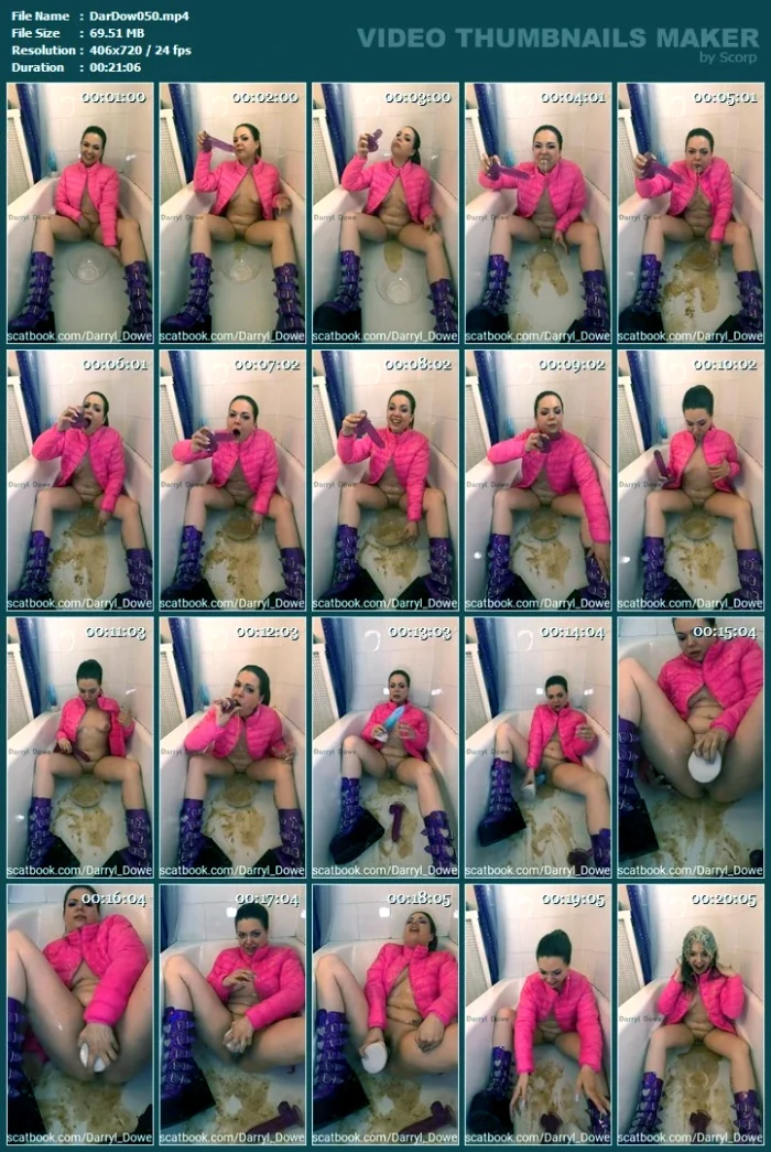 Making Pukey Messes In My Adorable Purple Goth Boots And Pink Puffer Jacket! - DARRYL DOWE - MP4
