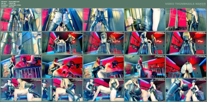 2 Officers 1 Prisoner Spit Roast Pegging - DEMONESS LUNA - MP4