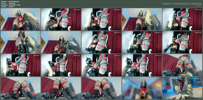 Demoness' Sissy Cum Dump - Strapon Squirting Frenzy - DEMONESS LUNA - MP4