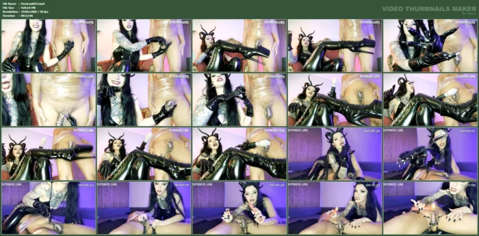 Demoness CBT Chastity Ritual - DEMONESS LUNA - MP4