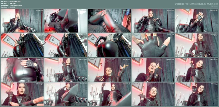 Leather & Tobacco Seduction POV - DEMONESS LUNA - MP4