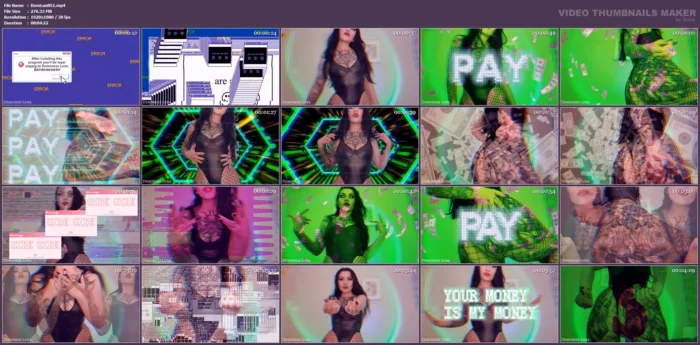 Reprogramming To Financial Slave - DEMONESS LUNA - MP4