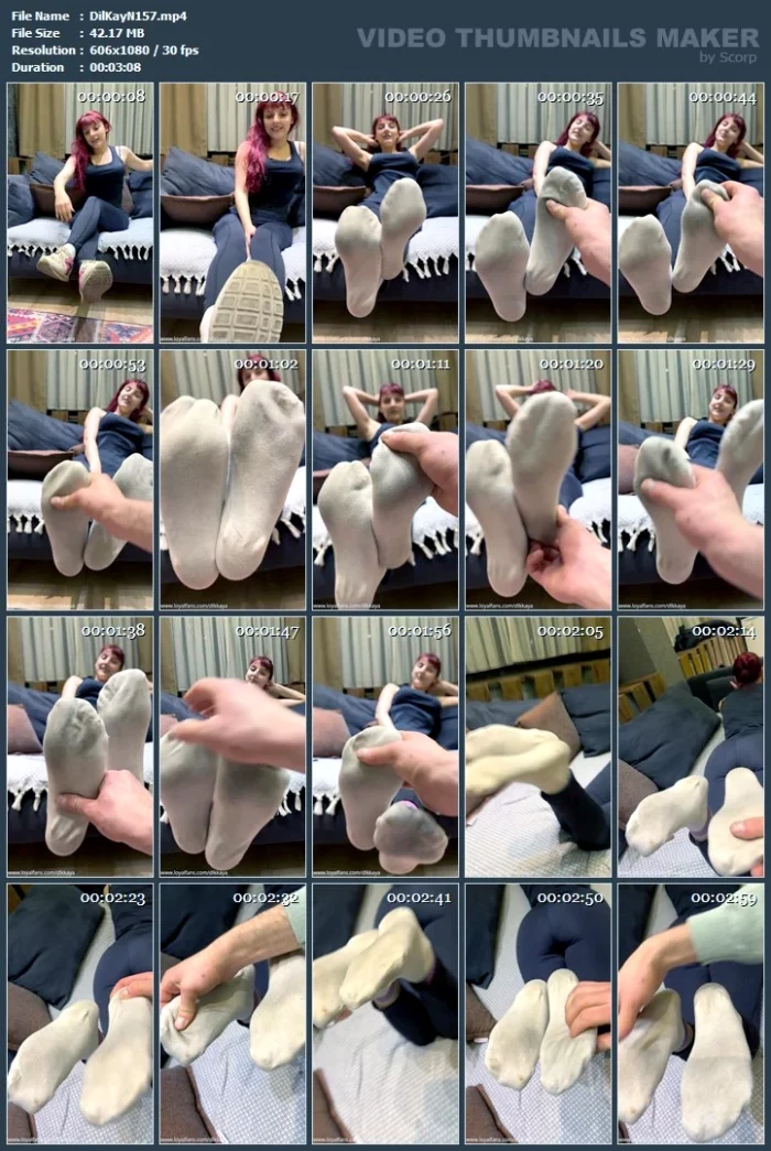 Sniffing Massage With Sports Socks - GODDESS DLKKAYA / DILEK KAYA - MP4