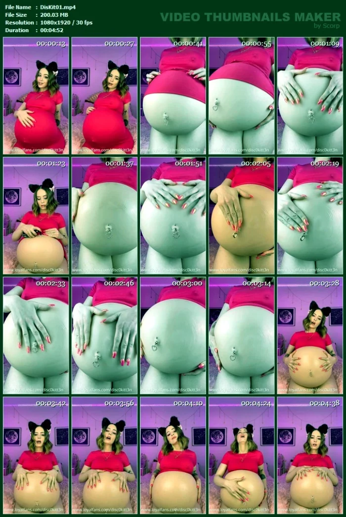 Belly Button Ring Reveal! - DISCO KITTEN - MP4