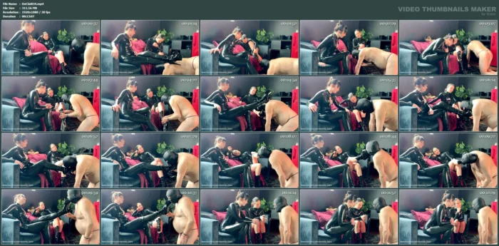 Double Dom Boot Worship - DOMME CLAIRE - MP4