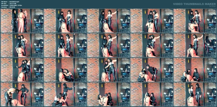 Double Dom Strap Worship & Throat Fucking - DOMME CLAIRE - MP4