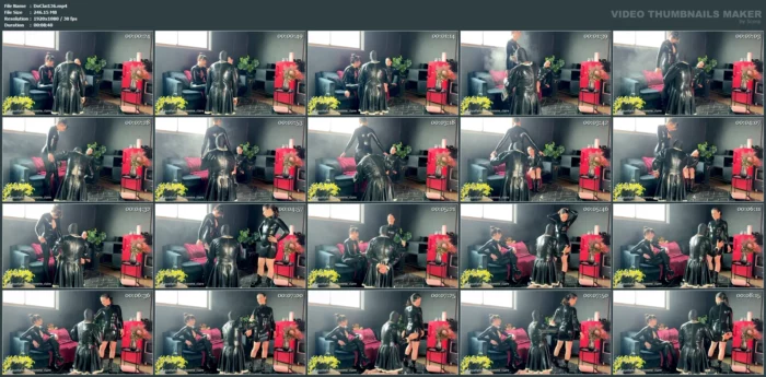 Sissy Slave Shines Our Latex - DOMME CLAIRE - MP4