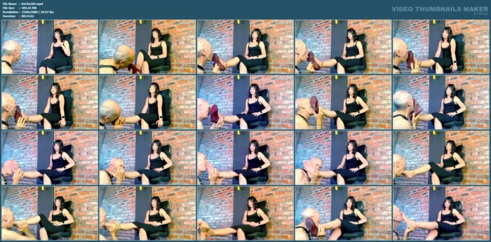 Watch Him Clean My Sweaty Feet & Shoes - DOMME CLAIRE - MP4