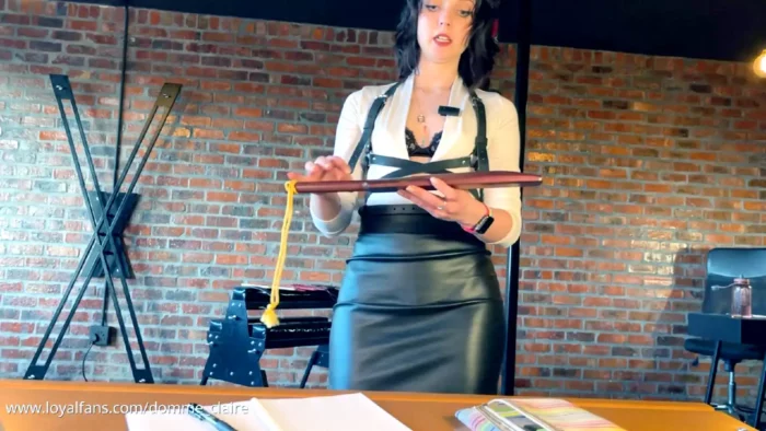 Woodwork Teacher & Student Roleplay - After Class Motivation - DOMME CLAIRE - MP4