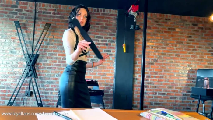 Woodwork Teacher & Student Roleplay - Finding My New Student Simp - DOMME CLAIRE - MP4