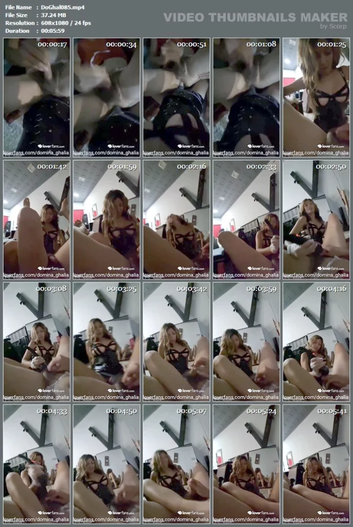 Intense Sodomization And Hitachi Play With His Shitty Cock - DOMINA GHALIA / MISTRESS GHALIA CASERO - MP4