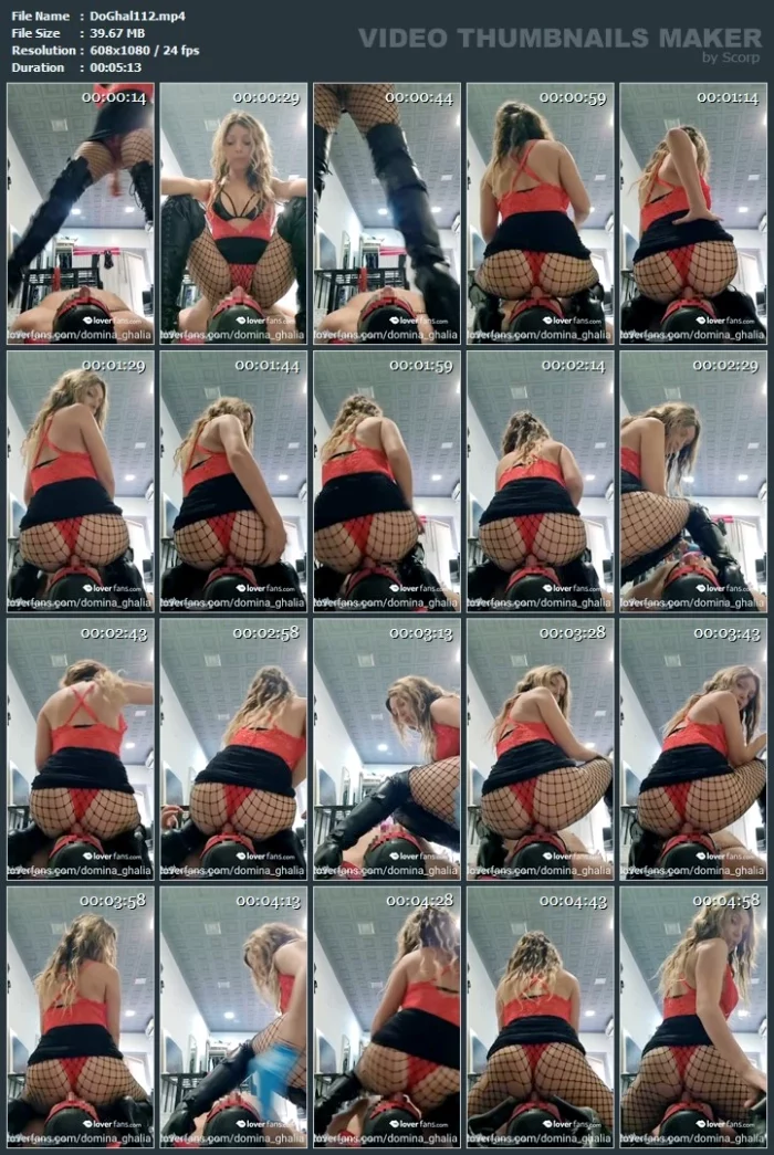 I Use Him As A Seat, Because My Ass Deserves To Have It Whenever He Wants It - DOMINA GHALIA / MISTRESS GHALIA CASERO - MP4