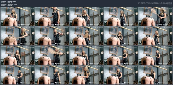 I Whip My Slave With My Hand And Two Objects That Leave His Ass Red-Faced - DOMINA GHALIA / MISTRESS GHALIA CASERO - MP4
