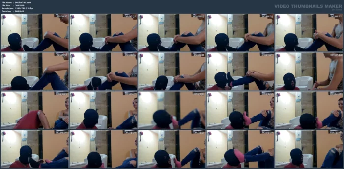 Pig Sniffing Doughy Socks And Sneakers - DOMINA GHALIA / MISTRESS GHALIA CASERO - MP4