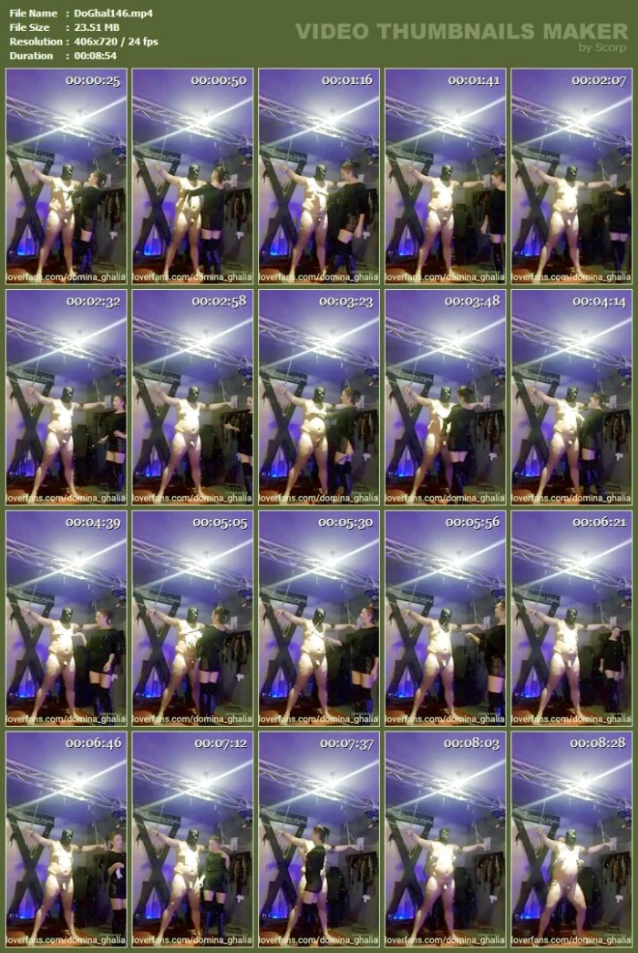 Playing A Little With My Submissive, Nipple Clamps, Slap, Cock Spanking - DOMINA GHALIA / MISTRESS GHALIA CASERO - MP4