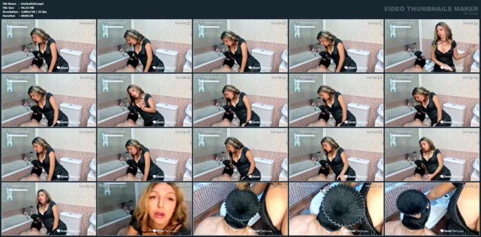 Spittown With Funnel - DOMINA GHALIA / MISTRESS GHALIA CASERO - MP4