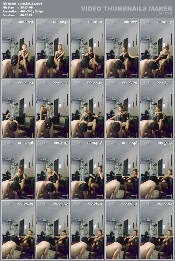 This Dog Enjoys Being At The Feet Of His Goddess On A Summer Afternoon - DOMINA GHALIA / MISTRESS GHALIA CASERO - MP4