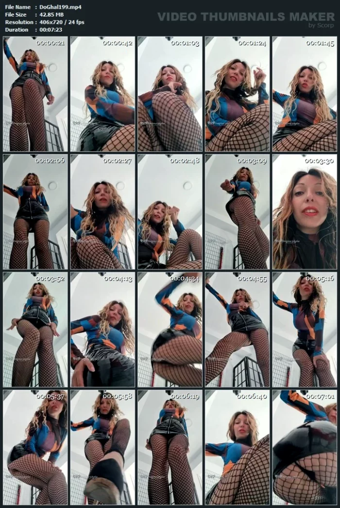 Vinyl Skirt, Orgasm Control While Watching Your Mistress In Different Positions, Goal? - DOMINA GHALIA / MISTRESS GHALIA CASERO - MP4