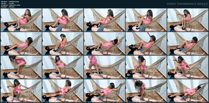 Heel Fetish, Foot Fetish, Spitting... And Stepping On His Cock - DOMINA GHALIA / MISTRESS GHALIA CASERO - MP4
