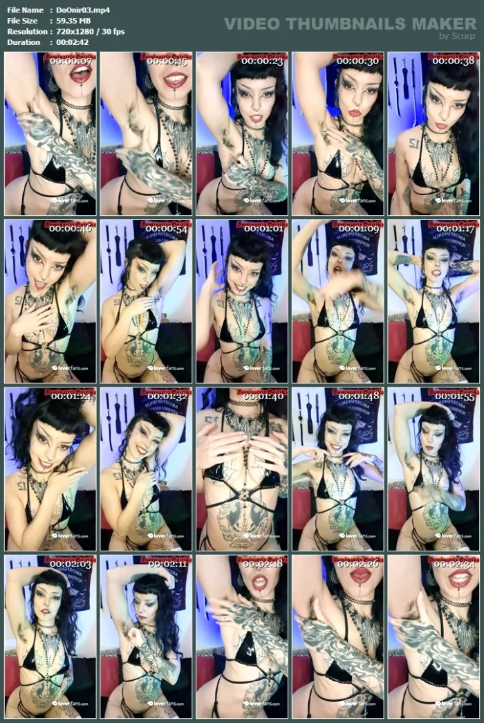 Approaching My Divine Armpits While You're Dying To Taste Them - DOMINATRIX ONIRIKA / DOMINA ONI HANNYA - MP4