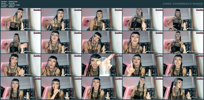 I Love It When I Get Inspiration To Make Custom Videos And Come Out With Beautiful Mischief - DOMINATRIX ONIRIKA / DOMINA ONI HANNYA - MP4