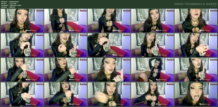 I Love Laughing At Your Tiny Penis And At The Same Time Controlling What You Do With It - DOMINATRIX ONIRIKA / DOMINA ONI HANNYA - MP4