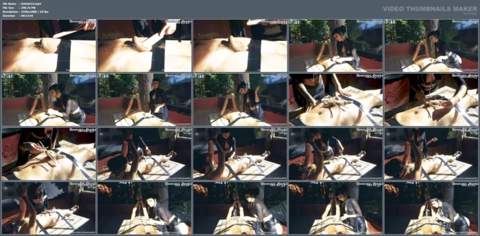Make My Slave Suffer Tied To A Table Playing With The Sensations Of Cold And Heat - DOMINATRIX ONIRIKA / DOMINA ONI HANNYA - MP4