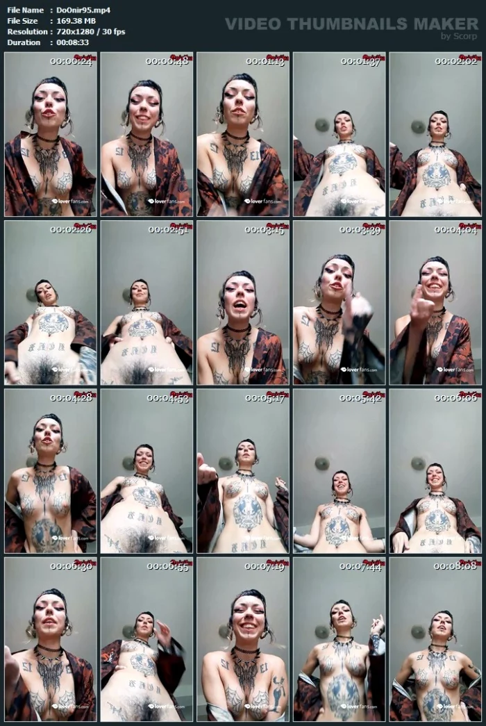 Humiliation, JOI, My Giant Naked Body Is The Perfect Mix To Make You Suffer With Pleasure - DOMINATRIX ONIRIKA / DOMINA ONI HANNYA - MP4