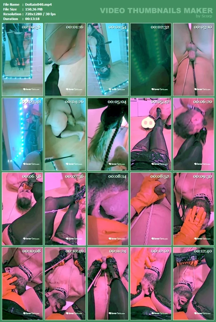 I'm Inviting You To Sit Front Row And Witness The Humiliation Of One Of My Submissives In A Private Session - DOMINA RAIXEL - MP4