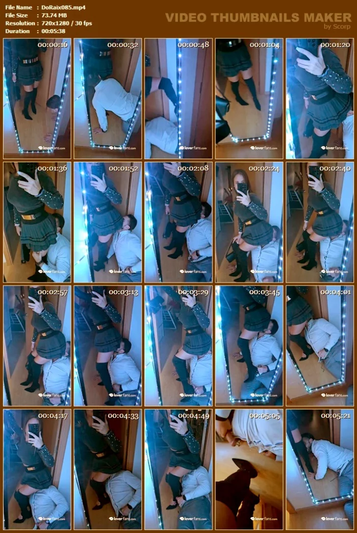 Smell Of My Sweaty Ass On Your Face Is More Than Enough For An Idiot Like You - DOMINA RAIXEL - MP4