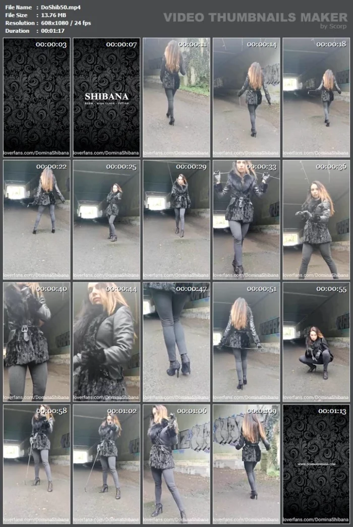 Walking With Domina Shibana - DOMINA SHIBANA - MP4