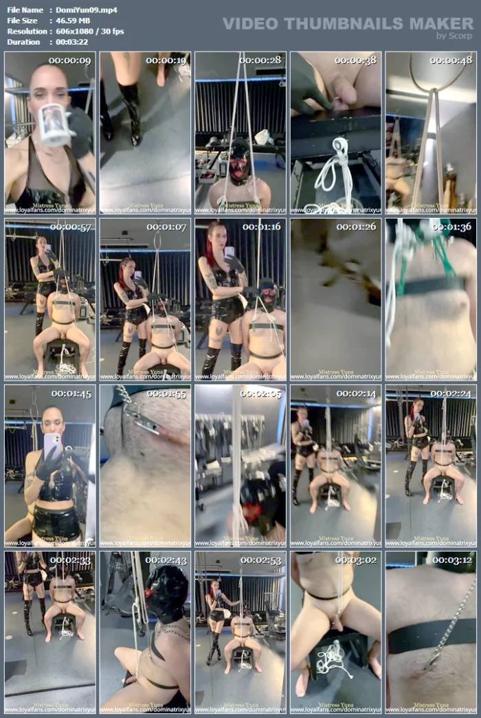 Inventive CBT & Nipple Construction (Ger) - DOMINATRIX YUNA - MP4